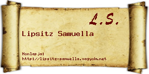 Lipsitz Samuella névjegykártya